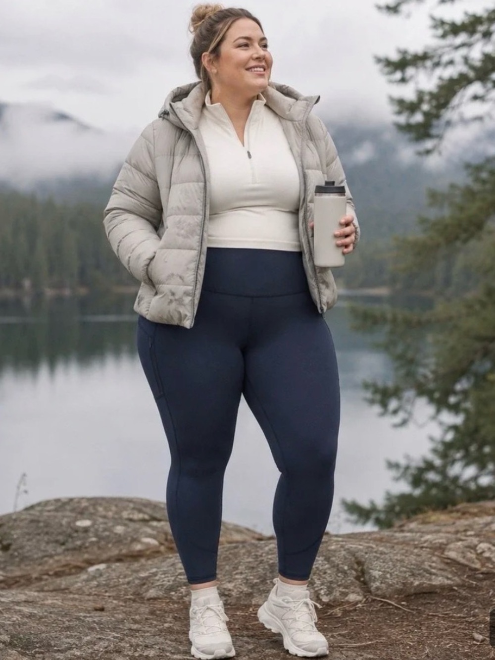 NWT Athleta Rainier Navy Blue Cold Weather Tight Size 3X